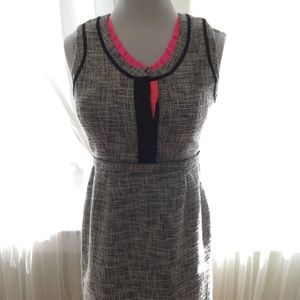 Neon trim Tahari dress